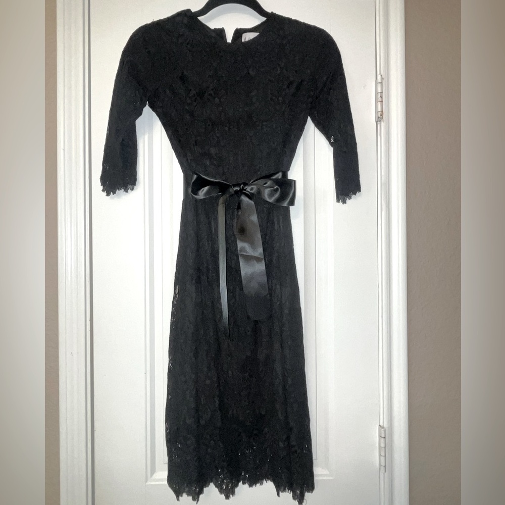Dainty Jewells girls black lace dress